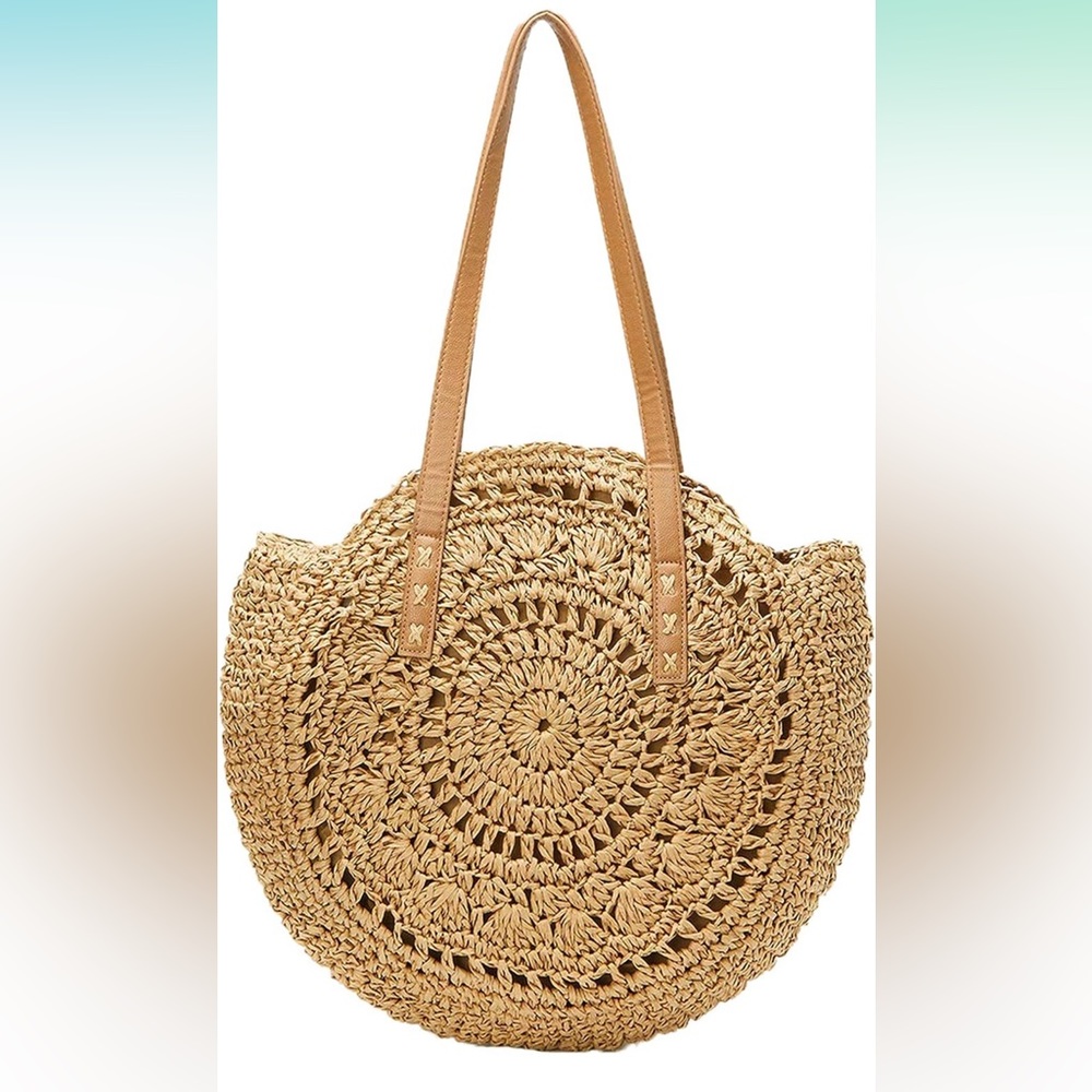 Straw Handwoven Summer Tote Bag